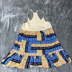 Entro Crochet Detailed Racer Back Sundress